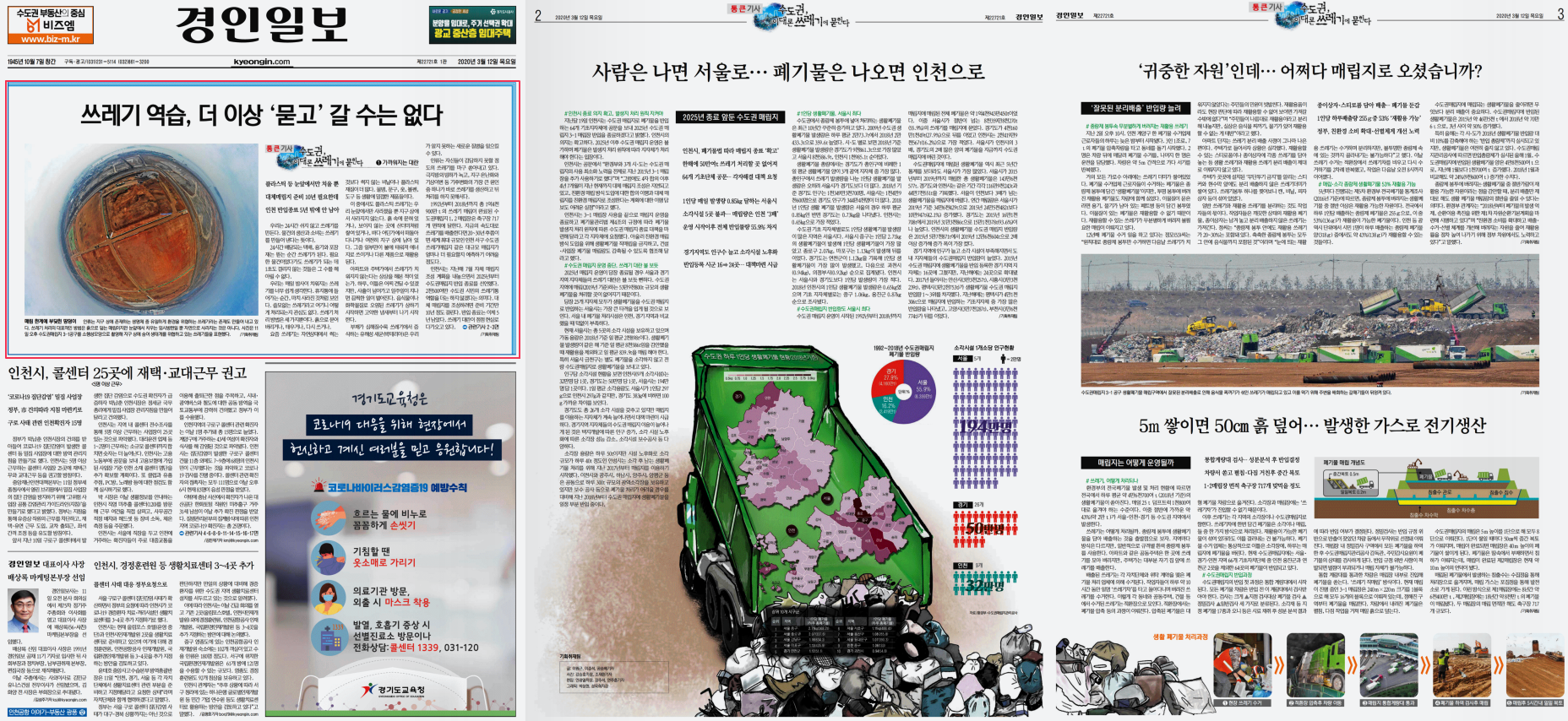 경인일보 12일 1-3면 쓰레기에 묻힌다.png